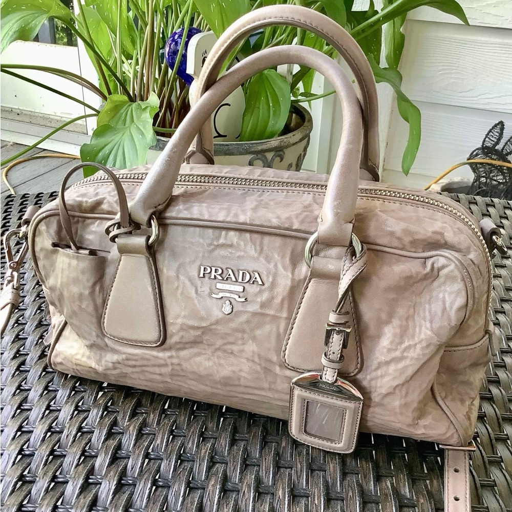 Authentic Prada Nappa Handle Bag